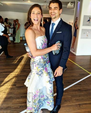 Johanna Konta enjoying a party with her boyfriend, Jackson Wade.